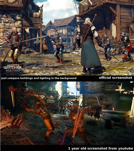 The Witcher 3: Wild Hunt - Разработчики снизили качество графики в The Witcher 3: Wild Hunt